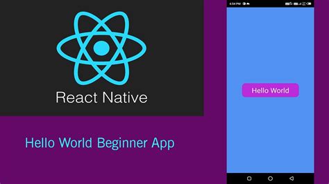 react native hello world.